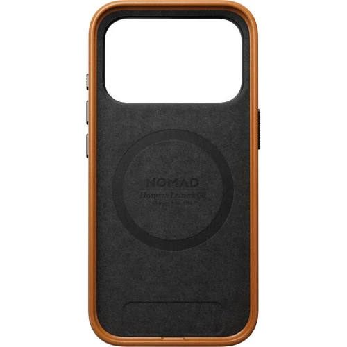 Skórzane etui Nomad Traditional Leather Case Horween Series do MagSafe do iPhone 18 Pro / 17 Pro, jasnobrązowe (9/9)
