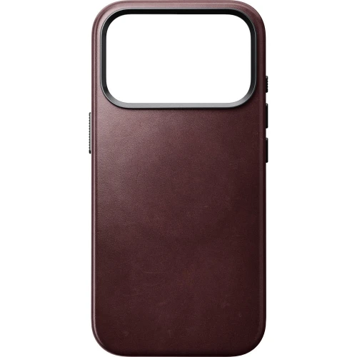 Skórzane etui Nomad Traditional Leather Case Horween Series do MagSafe do iPhone 18 Pro / 17 Pro, bordowe (4/9)
