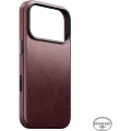 Skórzane etui Nomad Traditional Leather Case Horween Series do MagSafe do iPhone 18 Pro / 17 Pro, bordowe (6/9)