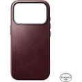 Skórzane etui Nomad Traditional Leather Case Horween Series do MagSafe do iPhone 18 Pro / 17 Pro, bordowe (8/9)
