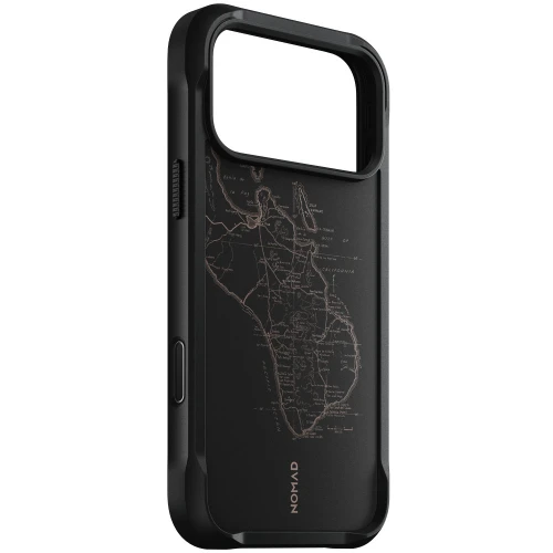 Etui ochronne do iPhone 18 Pro Max / 17 Pro Max, Nomad Rugged Case do MagSafe, czarne wzorzyste (1/7)