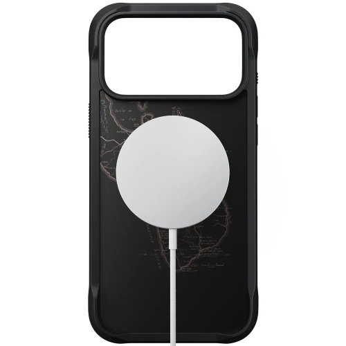 Etui ochronne do iPhone 18 Pro Max / 17 Pro Max, Nomad Rugged Case do MagSafe, czarne wzorzyste (5/7)