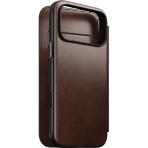 Etui z klapką Nomad Modern Leather Folio Horween Series do MagSafe, do iPhone 18 Pro Max / 17 Pro Max, rustykalne brązowe