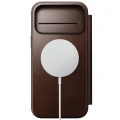 Etui z klapką Nomad Modern Leather Folio Horween Series do MagSafe, do iPhone 18 Pro Max / 17 Pro Max, rustykalne brązowe (7/13)