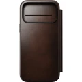 Etui z klapką Nomad Modern Leather Folio Horween Series do MagSafe, do iPhone 18 Pro Max / 17 Pro Max, rustykalne brązowe (11/13)