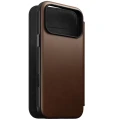 Etui z klapką Nomad Modern Leather Folio do MagSafe, do iPhone 18 Pro Max / 17 Pro Max, brązowe (1/9)
