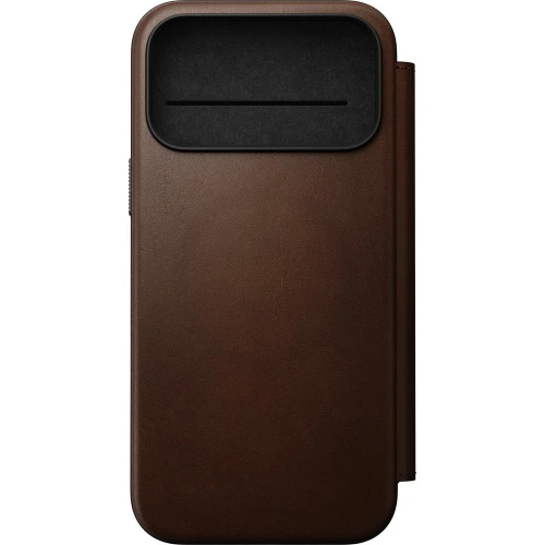 Etui z klapką Nomad Modern Leather Folio do MagSafe, do iPhone 18 Pro Max / 17 Pro Max, brązowe (7/9)