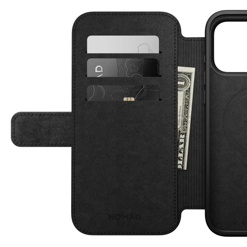Etui z klapką Nomad Modern Leather Folio do MagSafe, do iPhone 18 Pro Max / 17 Pro Max, brązowe (9/9)