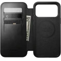 Etui z klapką Nomad Modern Leather Folio Horween Series do MagSafe, do iPhone 18 Pro Max / 17 Pro Max, czarne (3/13)