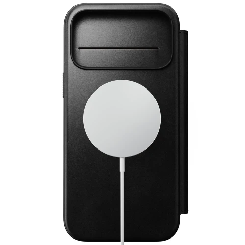 Etui z klapką Nomad Modern Leather Folio Horween Series do MagSafe, do iPhone 18 Pro Max / 17 Pro Max, czarne (7/13)