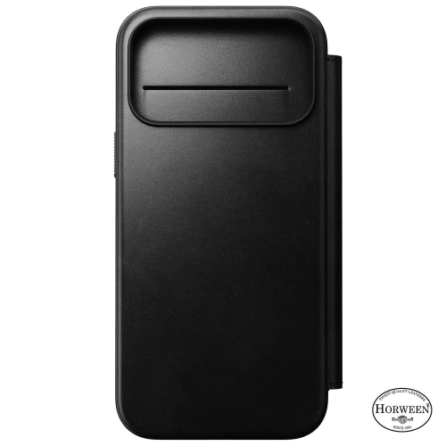 Etui z klapką Nomad Modern Leather Folio Horween Series do MagSafe, do iPhone 18 Pro Max / 17 Pro Max, czarne (8/13)