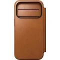 Etui z klapką Nomad Modern Leather Folio Horween Series do MagSafe, do iPhone 18 Pro / 17 Pro, jasnobrązowe (2/12)