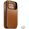 Etui z klapką Nomad Modern Leather Folio Horween Series do MagSafe, do iPhone 18 Pro / 17 Pro, jasnobrązowe (6/12)