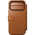 Etui z klapką Nomad Modern Leather Folio Horween Series do MagSafe, do iPhone 18 Pro / 17 Pro, jasnobrązowe (8/12)