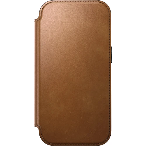 Etui z klapką Nomad Modern Leather Folio do MagSafe, do iPhone 18 Pro / 17 Pro, jasnobrązowe (4/9)