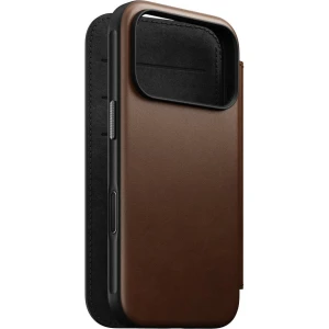 Etui z klapką Nomad Modern Leather Folio do MagSafe, do iPhone 18 Pro / 17 Pro, brązowe