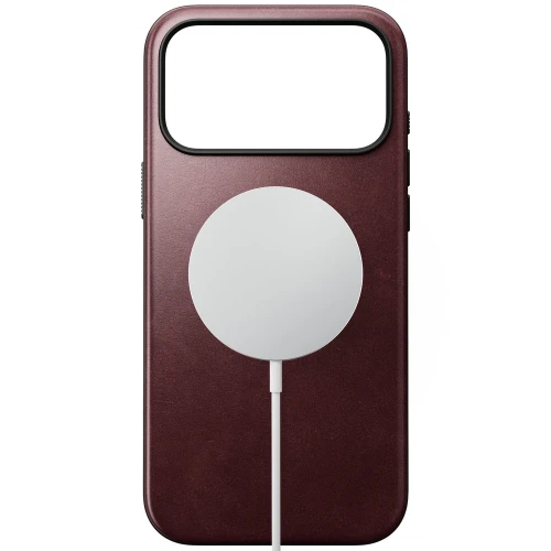Etui z naturalnej skóry Nomad Modern Leather Case Horween Series do MagSafe do iPhone 18 Pro Max / 17 Pro Max, bordowe (7/9)