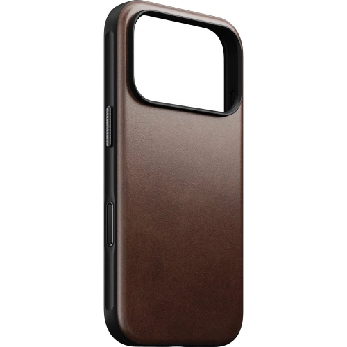 Etui z naturalnej skóry Nomad Modern Leather Case Horween Series do MagSafe do iPhone 18 Pro / 17 Pro, rustykalne brązowe (1/9)