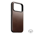 Etui z naturalnej skóry Nomad Modern Leather Case Horween Series do MagSafe do iPhone 18 Pro / 17 Pro, rustykalne brązowe (6/9)