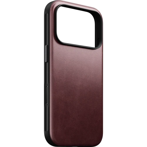 Etui z naturalnej skóry Nomad Modern Leather Case Horween Series do MagSafe do iPhone 18 Pro / 17 Pro, bordowe (1/9)