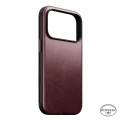 Etui z naturalnej skóry Nomad Modern Leather Case Horween Series do MagSafe do iPhone 18 Pro / 17 Pro, bordowe (6/9)