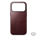 Etui z naturalnej skóry Nomad Modern Leather Case Horween Series do MagSafe do iPhone 18 Pro / 17 Pro, bordowe (8/9)