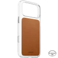 Etui z naturalnej skóry do iPhone 18 Pro Max / 17 Pro Max, Nomad Clear Leather Case Horween Series do MagSafe, przezroczysto-jasnobrązowe (6/9)