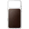 Etui z naturalnej skóry do iPhone 18 Pro Max / 17 Pro Max, Nomad Clear Leather Case Horween Series do MagSafe, przezroczysto-rustykalne brązowe (4/9)