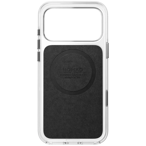 Etui z naturalnej skóry do iPhone 18 Pro Max / 17 Pro Max, Nomad Clear Leather Case Horween Series do MagSafe, przezroczysto-rustykalne brązowe (9/9)