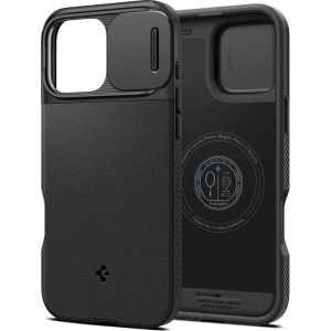OUTLET: Etui Spigen Optik Armor Mag do MagSafe do iPhone 16 Pro Max, czarne