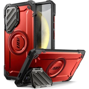 OUTLET: Etui pancerne Supcase UB Mag XT do MagSafe do Galaxy S25 Ultra, czerwone