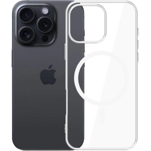 OUTLET: Etui 3mk Clear MagCase do MagSafe, do iPhone 16 Pro Max, przezroczysto-białe