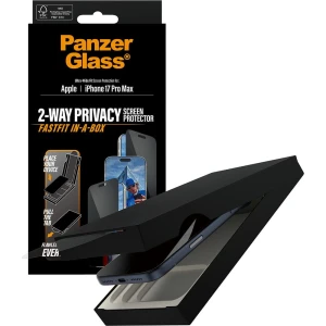 OUTLET: Szkło prywatyzujące z aplikatorem PanzerGlass 2-way Privacy Ultra-Wide Fit Fastfit do iPhone 17 Pro Max
