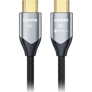 OUTLET: Kabel HDMI 2.1, Forcell F-Data 4K 120Hz / 8K 60Hz 1m, czarny (1)