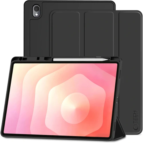 Etui z klapką Tech-Protect SC Pen do Galaxy Tab S12 Plus, czarne (1/11)