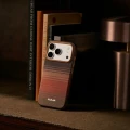 Etui aramidowe Pitaka Summa Case do MagSafe do iPhone 18 Pro Max / 17 Pro Max, brązowo-czerwone z kevlarem (6/11)