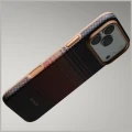 Etui aramidowe Pitaka Summa Case do MagSafe do iPhone 18 Pro Max / 17 Pro Max, brązowo-czerwone z kevlarem (11/11)