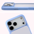 Etui + szkło hartowane Bizon Angelo Pack do iPhone 18 Pro Max / 17 Pro Max, półprzezroczyste z jasnoniebieską ramką (4/8)