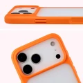 Etui + szkło hartowane Bizon Angelo Pack do iPhone 18 Pro Max / 17 Pro Max, półprzezroczyste z pomarańczową ramką (4/8)