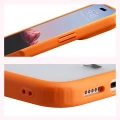 Etui + szkło hartowane Bizon Angelo Pack do iPhone 18 Pro Max / 17 Pro Max, półprzezroczyste z pomarańczową ramką (5/8)