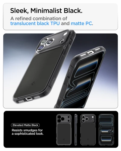Etui Spigen Ultra Hybrid T Mag (CC) do MagSafe do iPhone 18 Pro Max, przydymione-czarne (5/15)