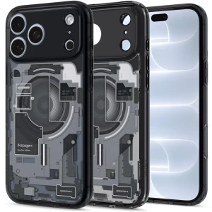 Etui Spigen Ultra Hybrid Mag do MagSafe do iPhone 18 Pro, przydymione-szare (Zero One)