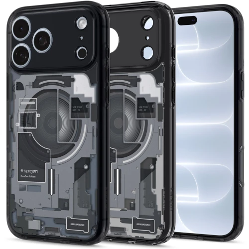 Etui Spigen Ultra Hybrid Mag do MagSafe do iPhone 18 Pro, przydymione-szare (Zero One) (1/14)