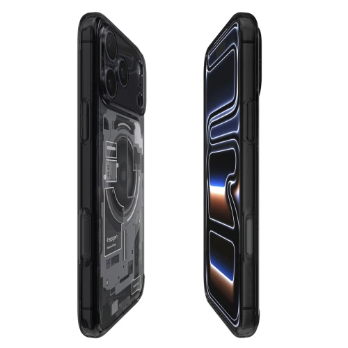 Etui Spigen Ultra Hybrid Mag do MagSafe do iPhone 18 Pro, przydymione-szare (Zero One) (12/14)