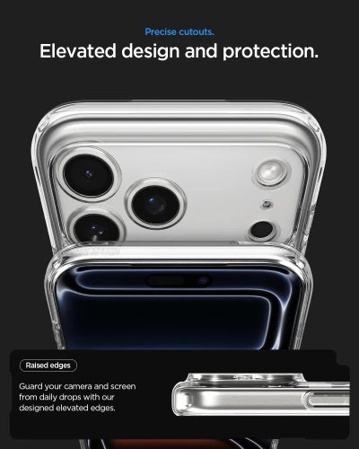 Etui Spigen Ultra Hybrid Mag do MagSafe do iPhone 18 Pro, przezroczysto-białe (Zero One) (2/14)