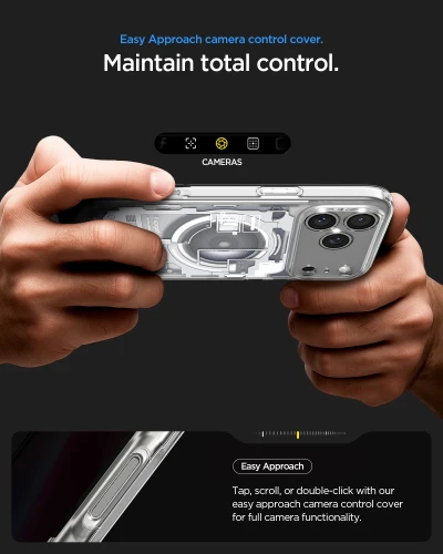 Etui Spigen Ultra Hybrid Mag do MagSafe do iPhone 18 Pro, przezroczysto-białe (Zero One) (8/14)
