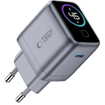 Ładowarka sieciowa 1-port GaN 45W Tech-Protect PowerVision NC45W-GaN, USB-C, ciemnoszara