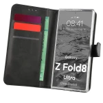 Etui z klapką Bizon Case Pocket do Galaxy Z Fold8 Ultra, czarne
