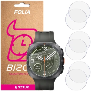 Folia ochronna na ekran zegarka Bizon Watch Film HydroFlex do Galaxy Watch Ultra 2 47mm (2026), 6 sztuk