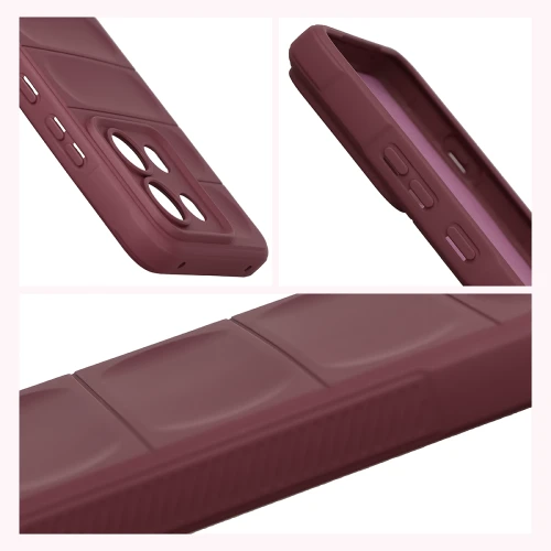 Pancerne etui Bizon Case Tur do Motorola Edge 70 Max, burgundowe (7/8)